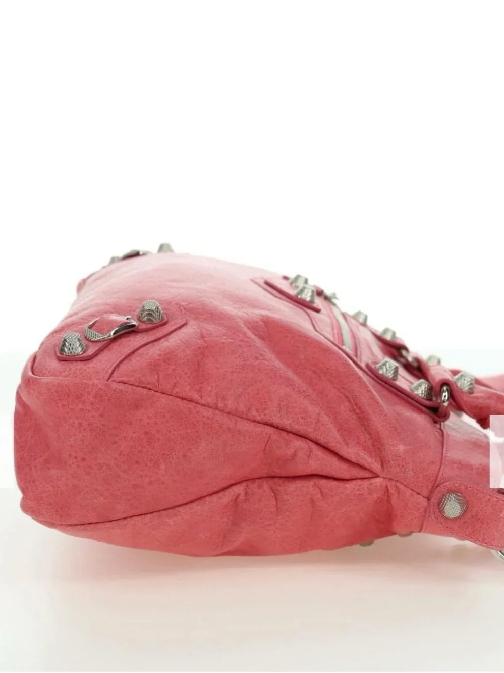 BALENCIAGA Giant Town Hand Bag Leather 2way Pink 240578 Auth am11459SAV